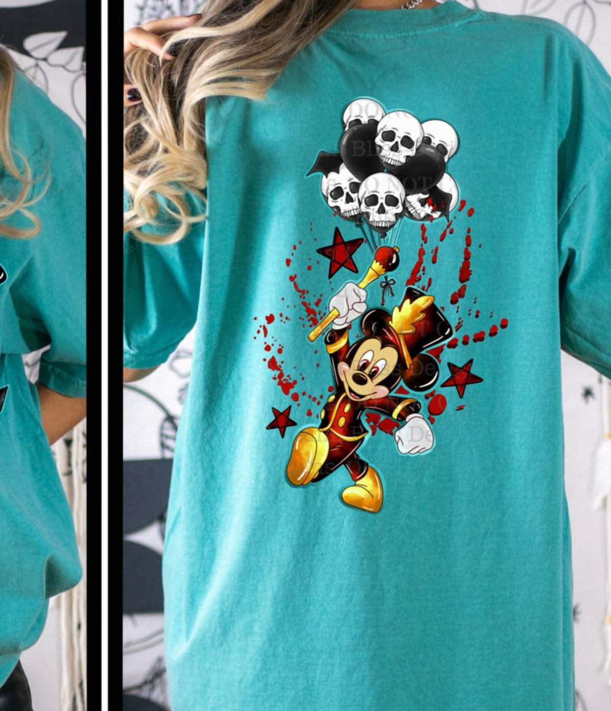 Mouse back (lumi) DTF transfer