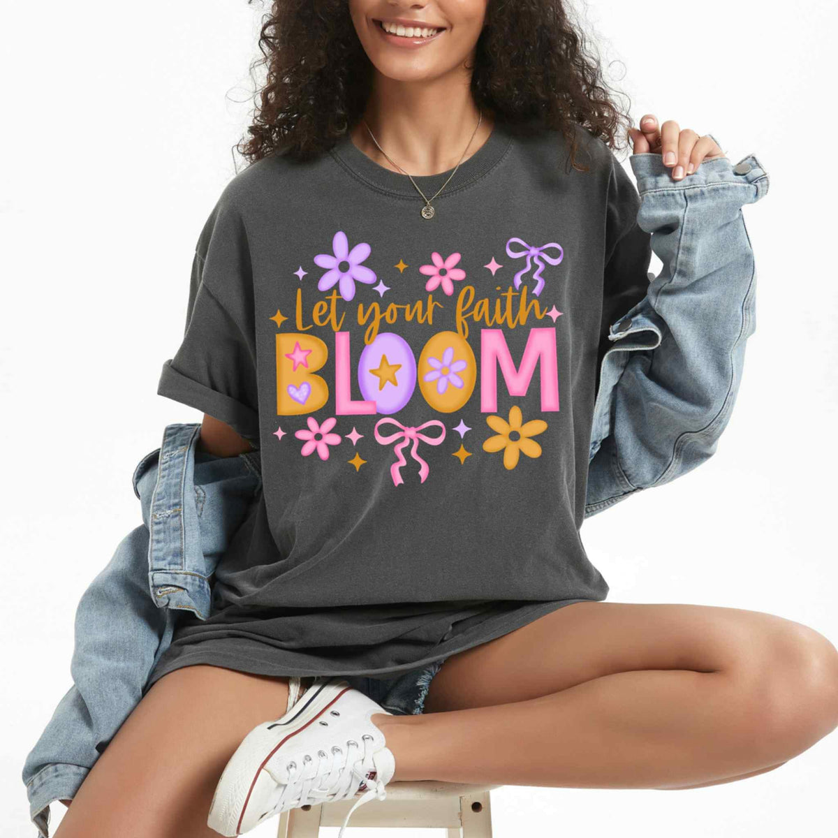 Let your faith bloom exclusive 107359 DTF transfer