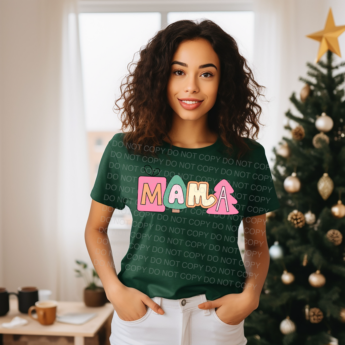 Mama (christmas themed) 56014 DTF transfer