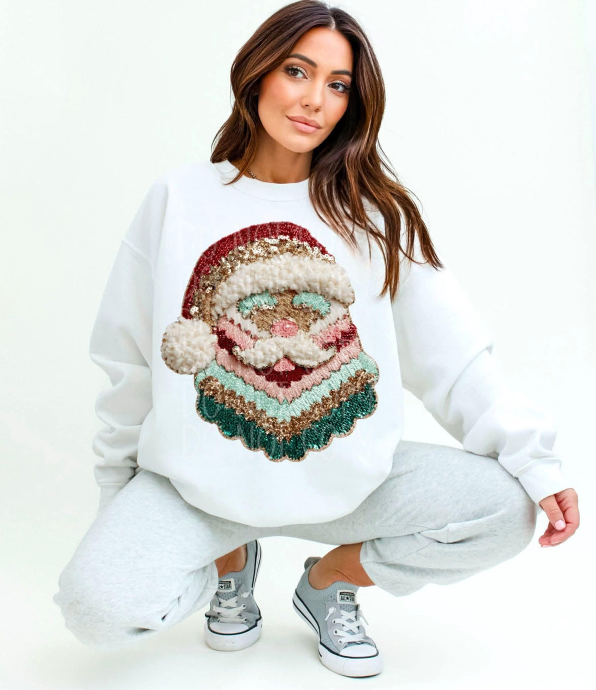 Santa faux glitter (C’s) DTF Transfer