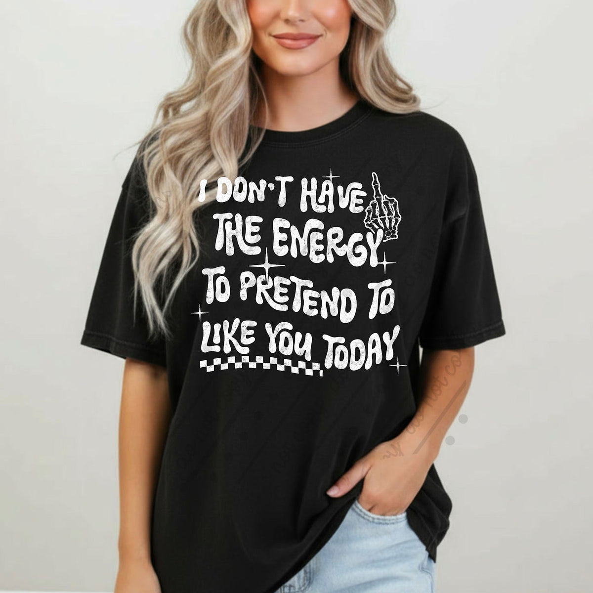 I don’t have the energy WHITE (scarlow) DTF transfer