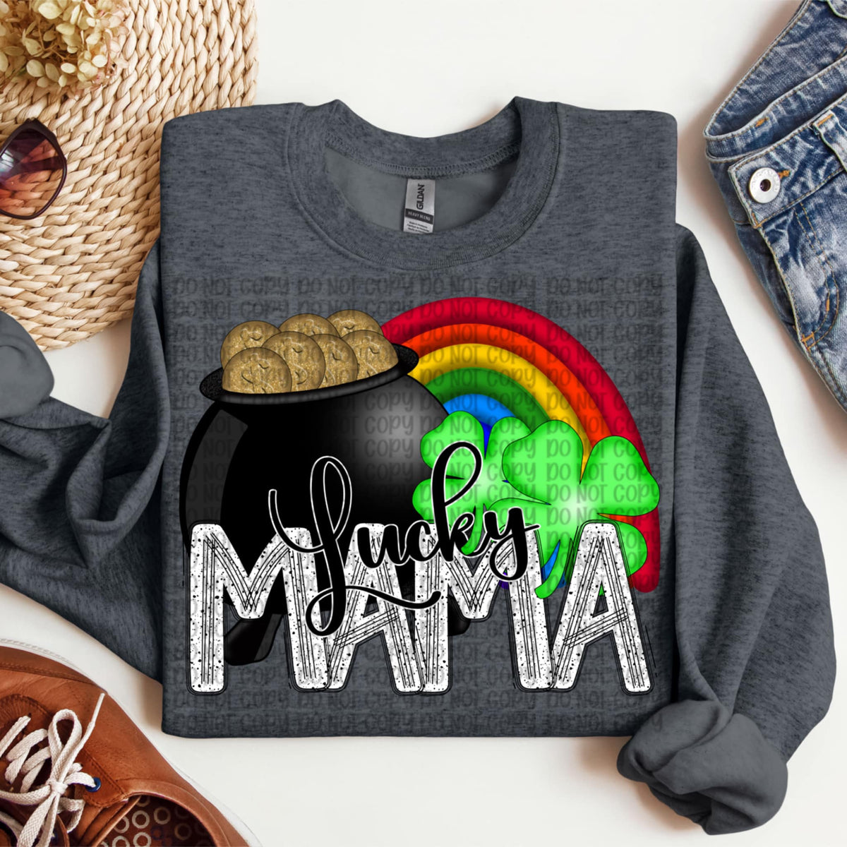 Lucky mama pot of gold (VP) 91968 DTF transfer