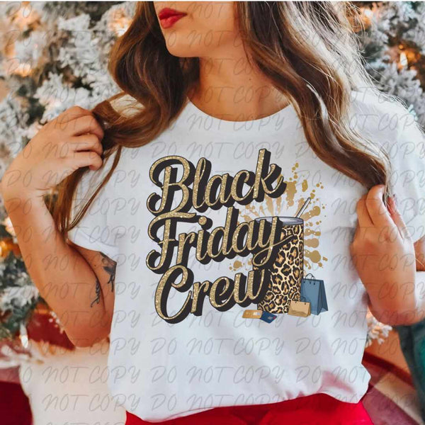 Black Friday crew shopping bags (vintage) 67376 DTF transfer