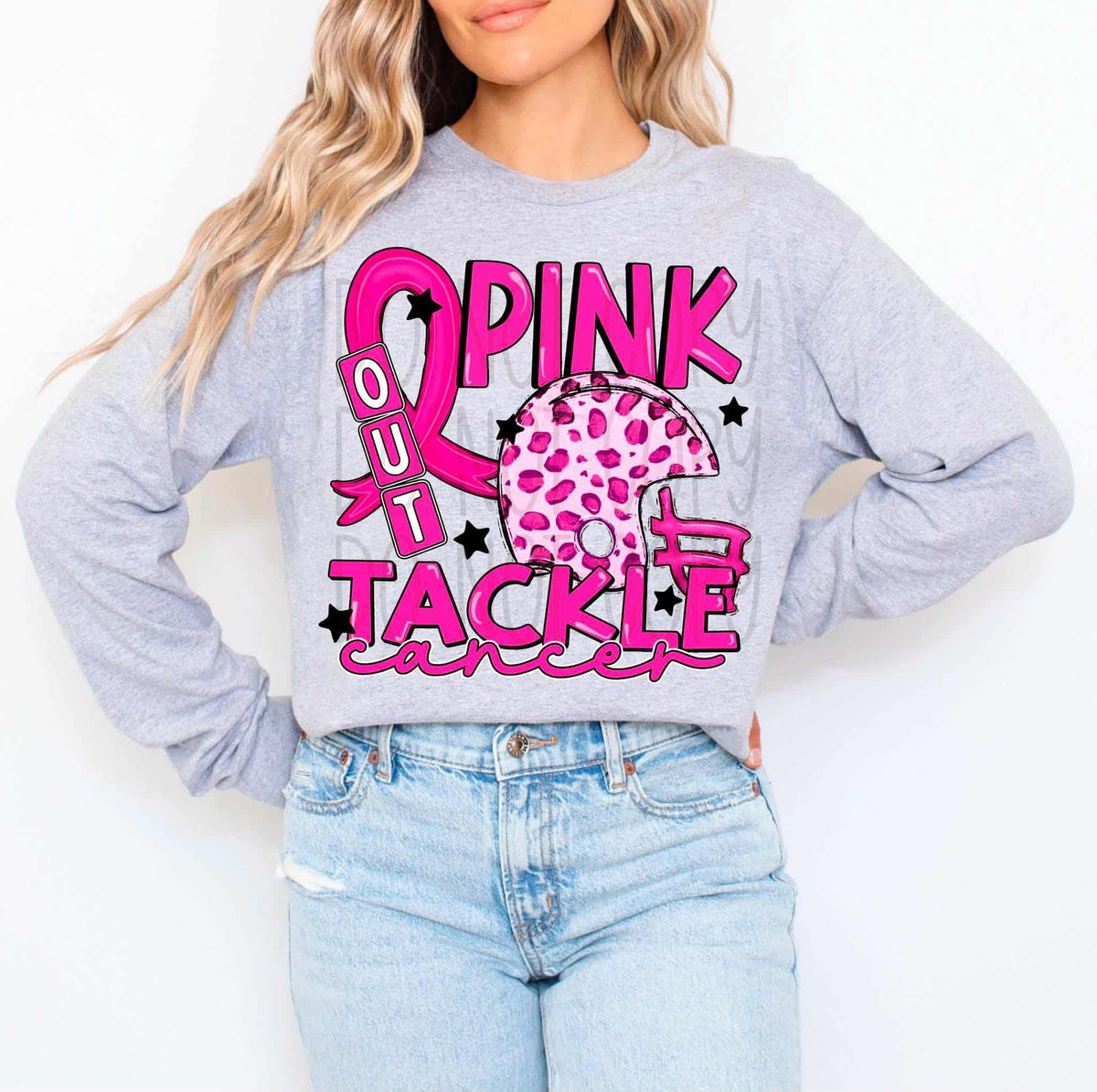 Pink Out Tackle Cancer (C’s) DTF Transfer