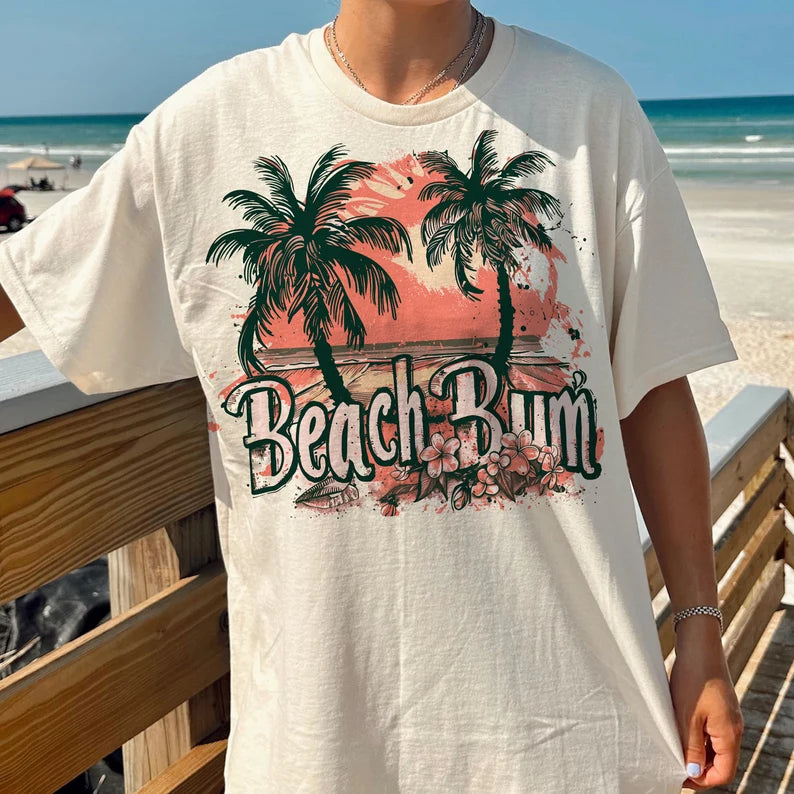 Beach bum sunset 96682 DTF transfer