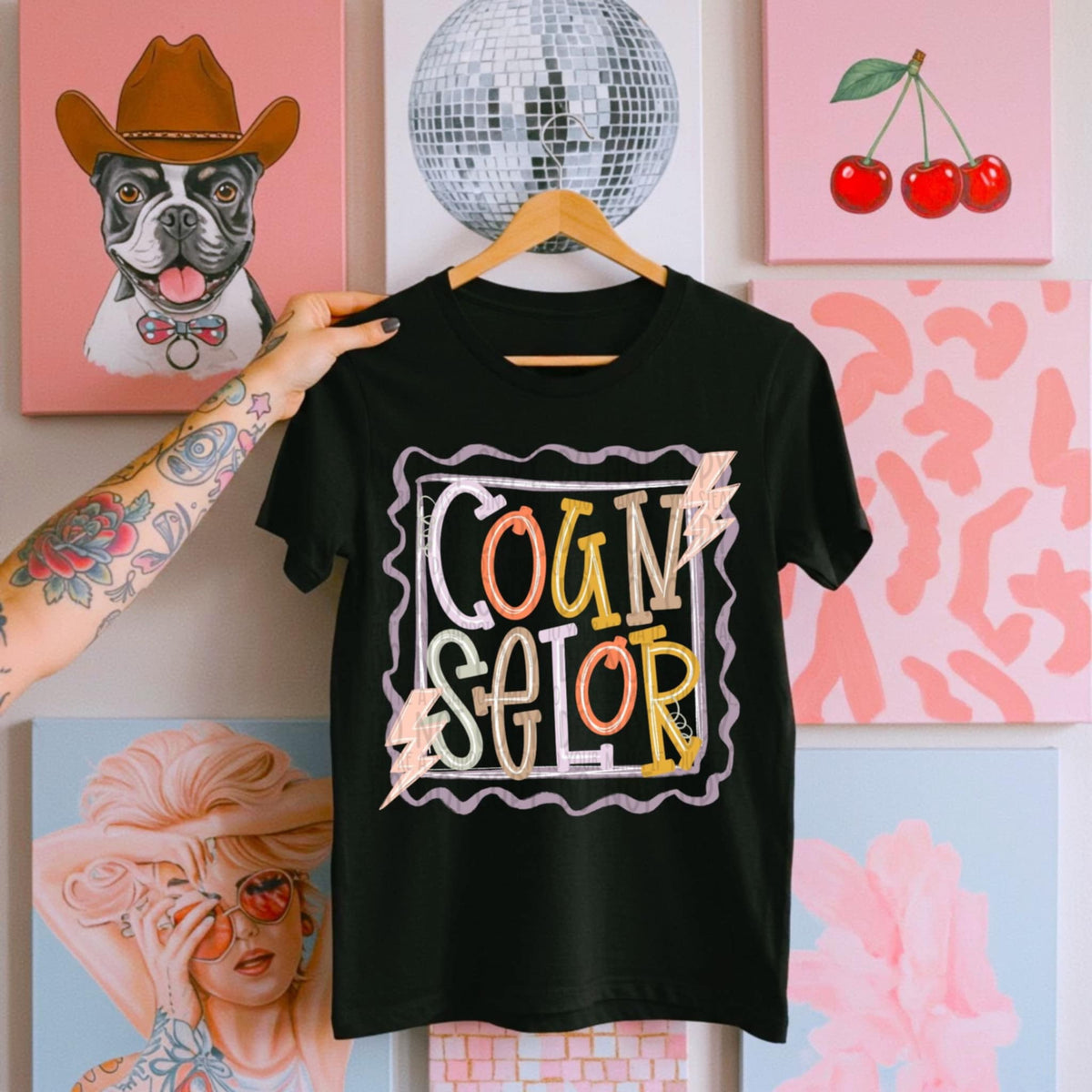 Counselor doodle stamp (SWD) 107491 DTF transfer