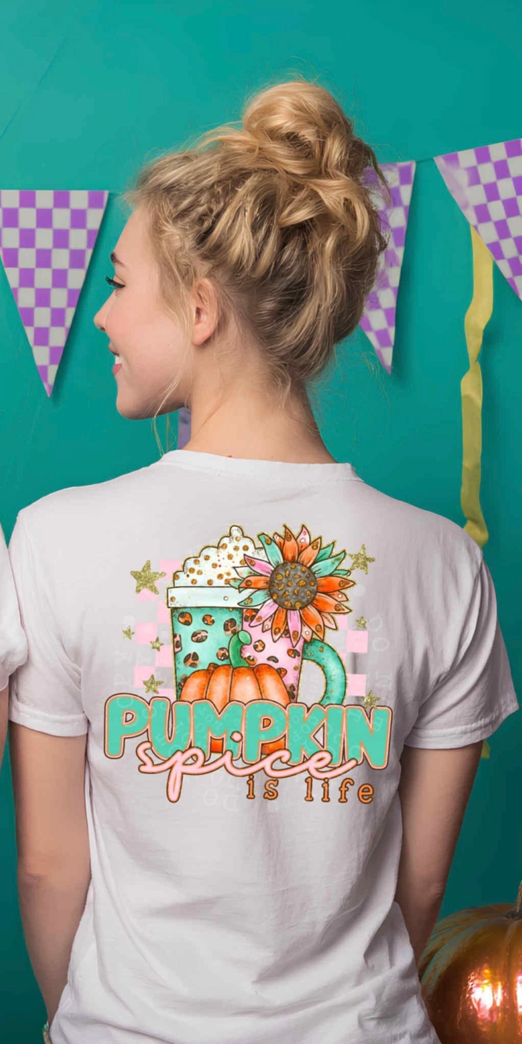 Pumpkin spice is life BACK 106442 DTF transfer