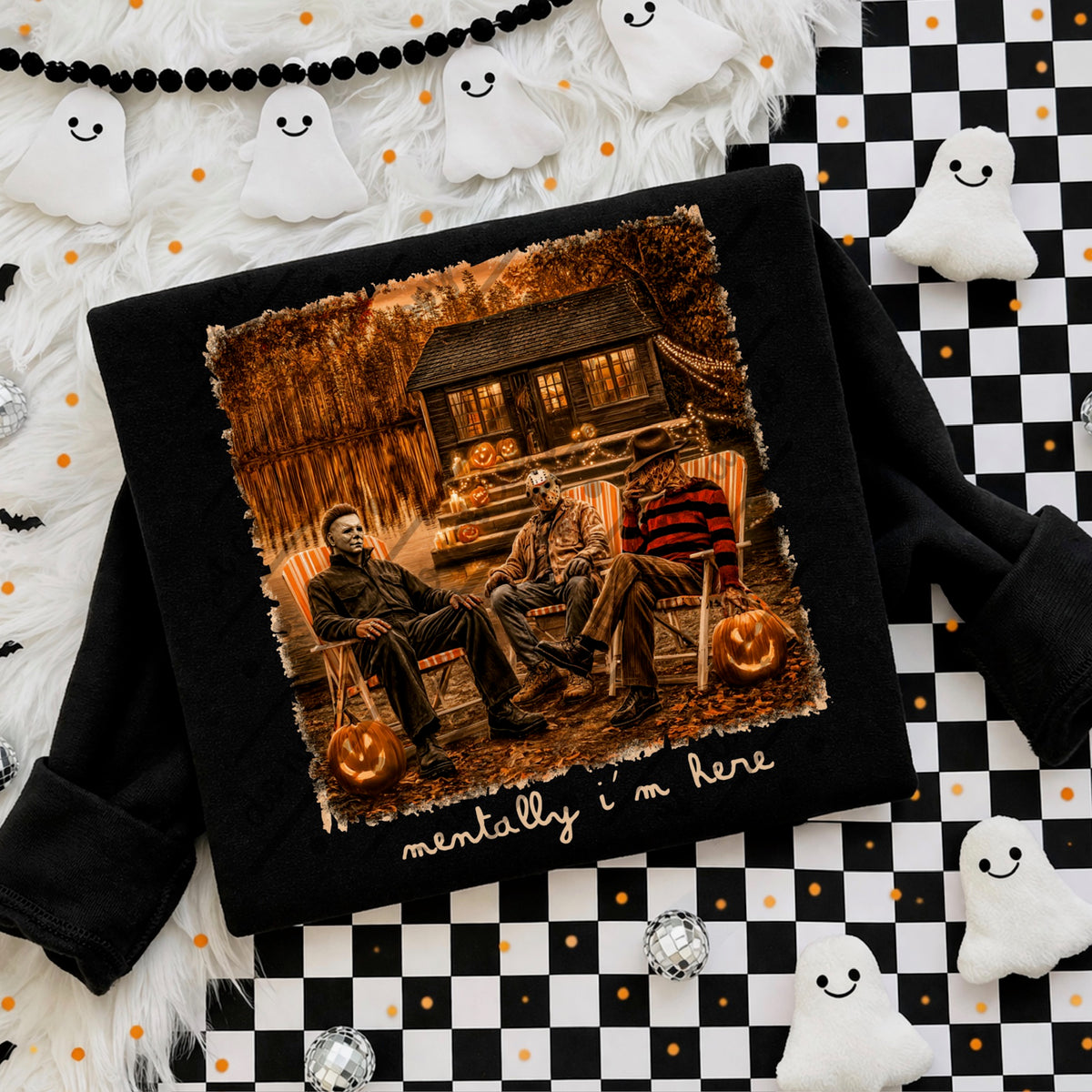 Mentally I’m here Killer boys fall scene (light text) DTF Transfer