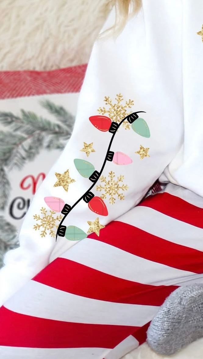 Christmas Lights Sleeve (Linda) DTF Transfer