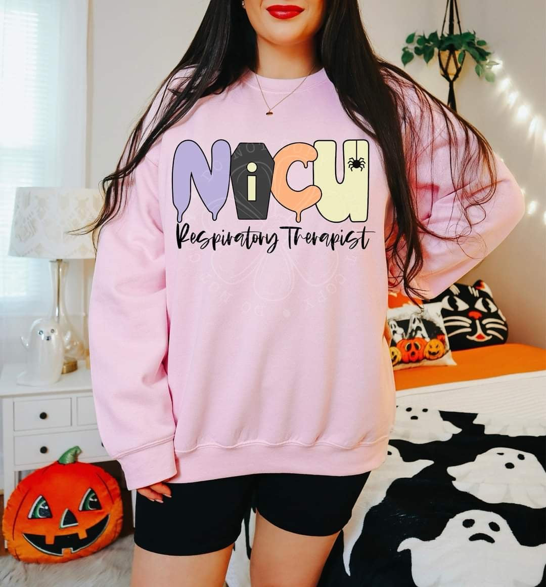 NICU respiratory therapist Halloween (LYTTLE) 55257 DTF transfer