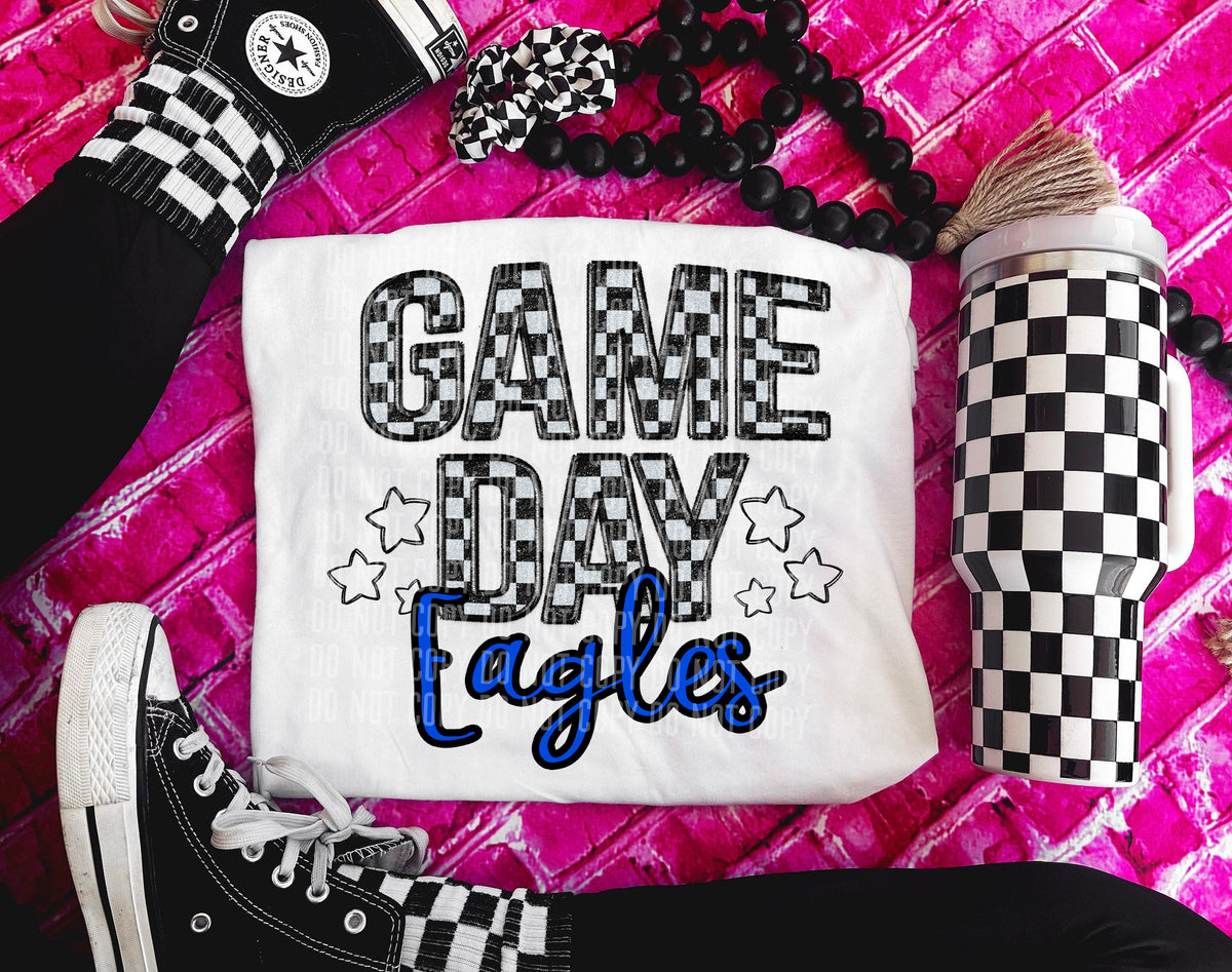 Game Day Eagles (blue) 30910 DTF transfers