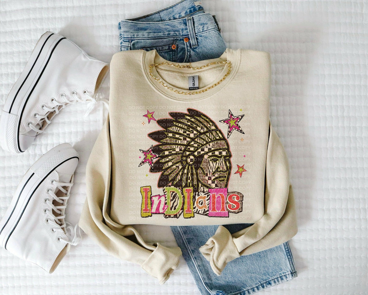 Indians magazine font (SCG) DTF Transfer