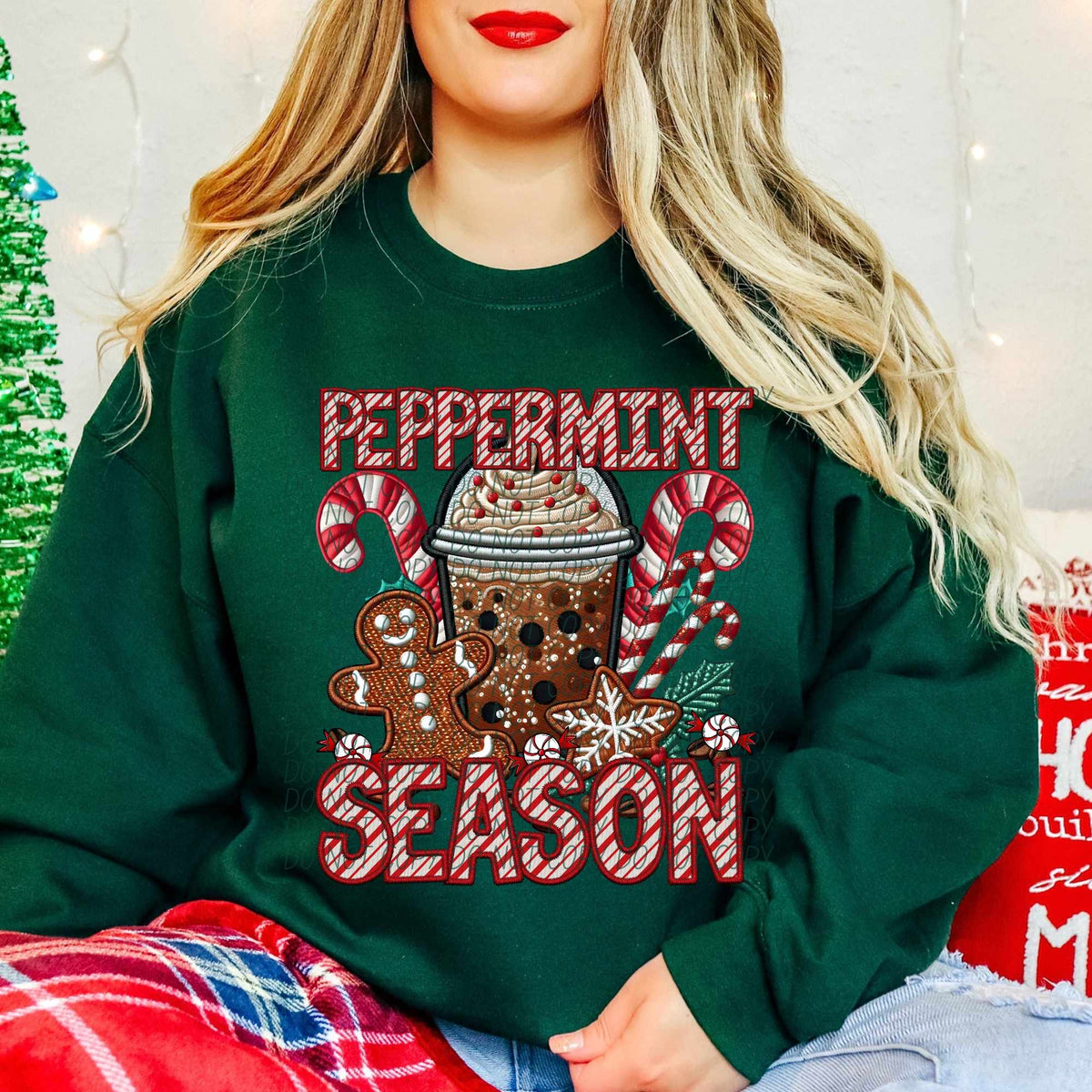 Peppermint season (CITY) 62052 DTF transfer