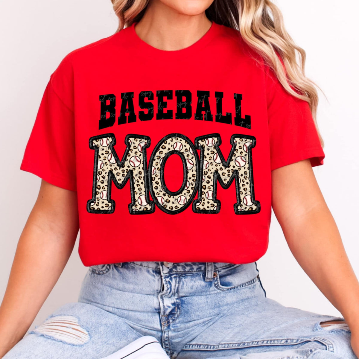 Baseball mom leopard (VIRGO) 91084 DTF transfer