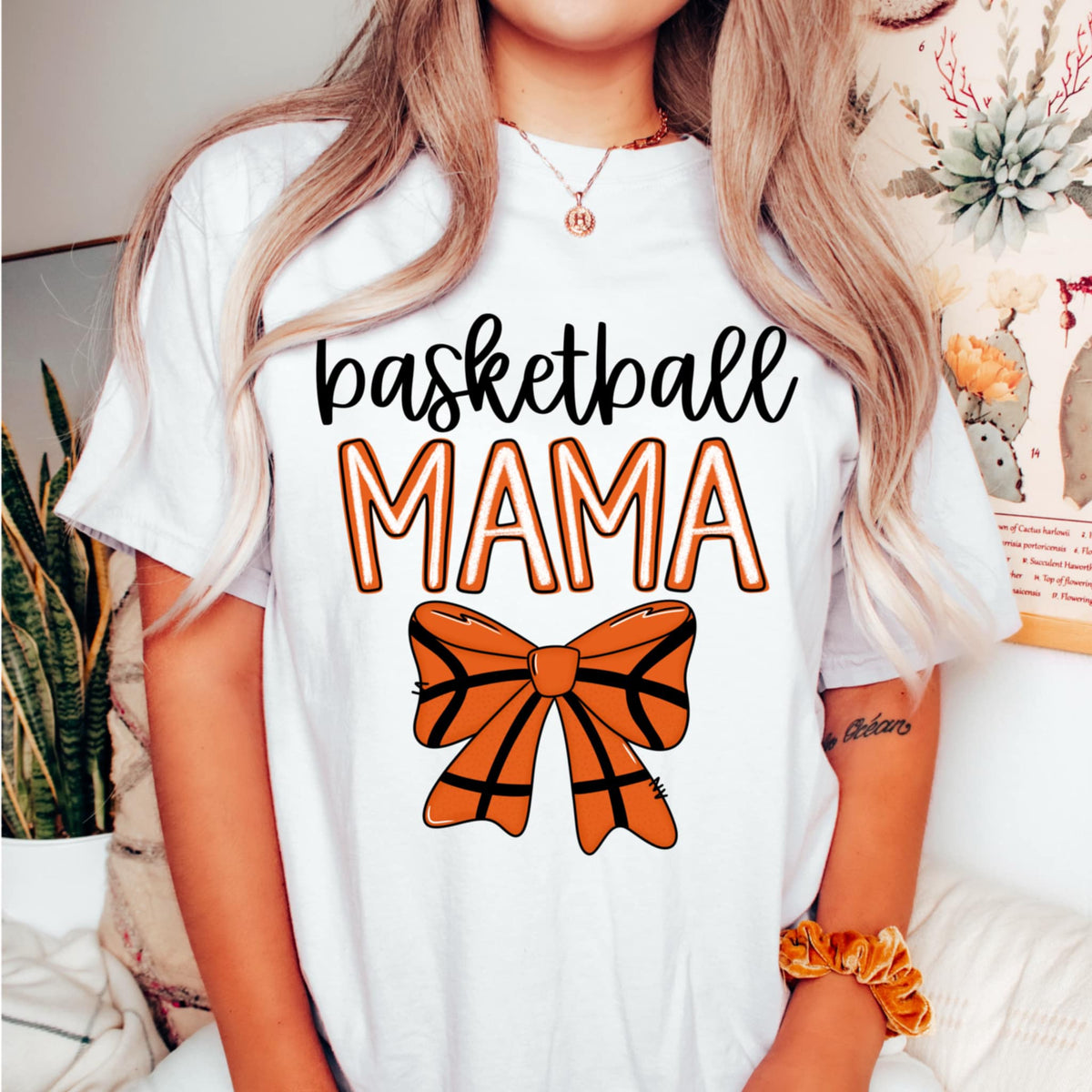 Basketball mama bow (CMD) 92203 DTF transfer