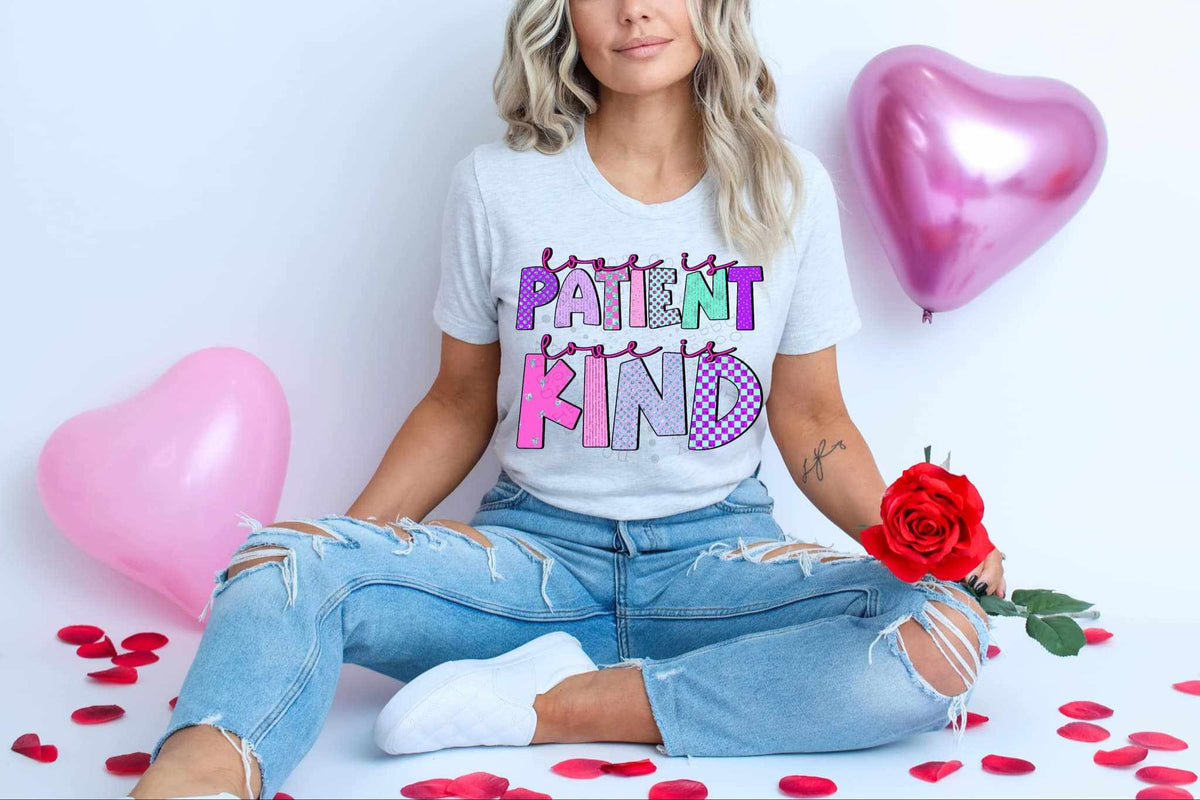 Love is patient love is kind 70114 DTF transfer