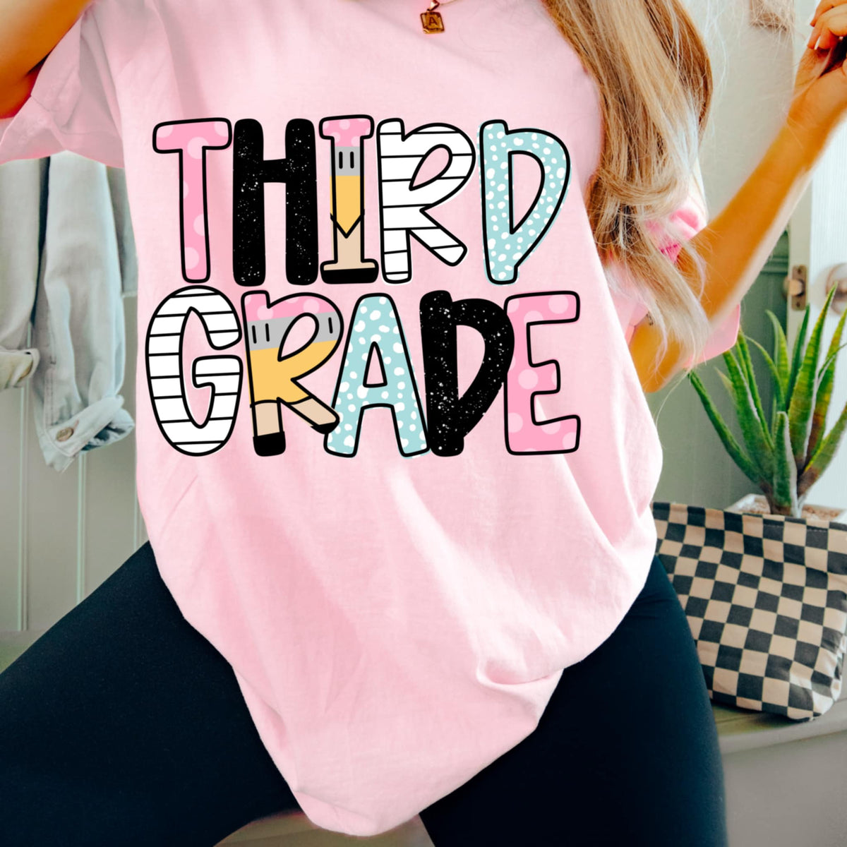 Third grade pencil/paper font (CMD) 99616 DTF transfer
