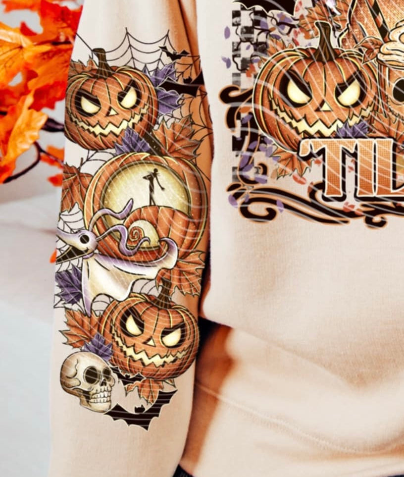 Oogie Till Fall SLEEVE AG DTF transfer