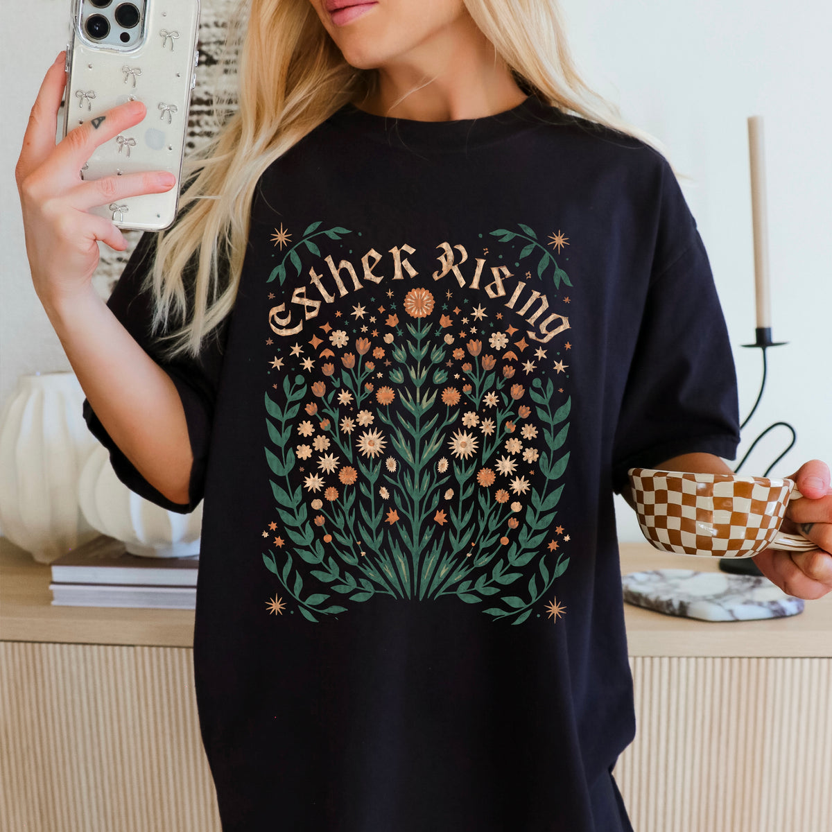 Esther rising flowers 94878 DTF transfer