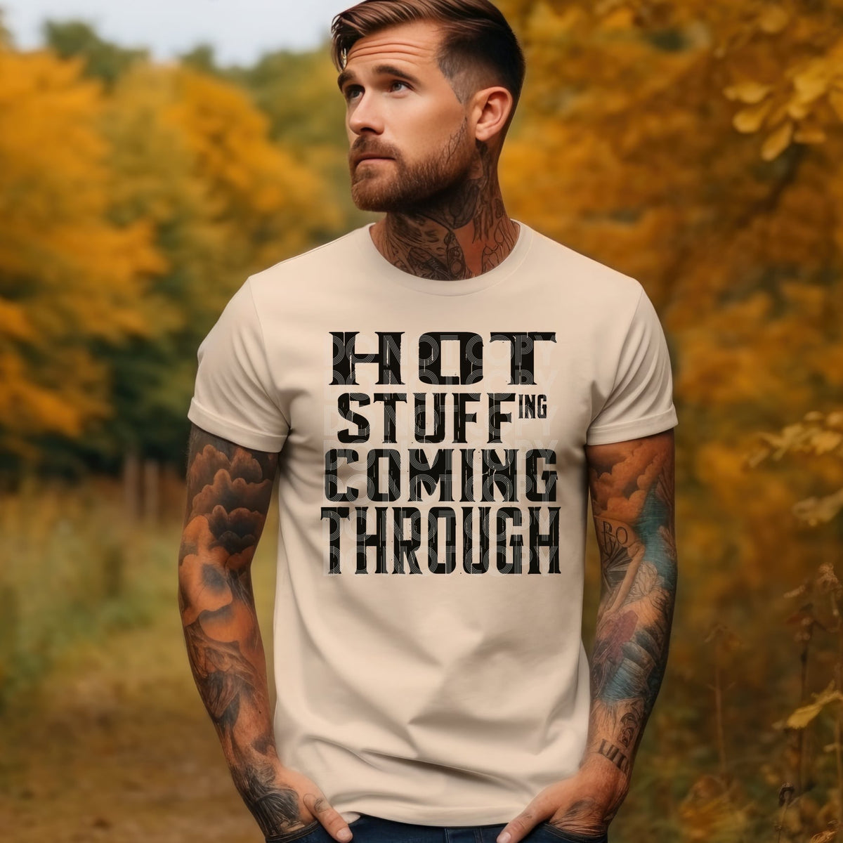 Hot stuffing coming through BLACK (DD) 58277 DTF transfer