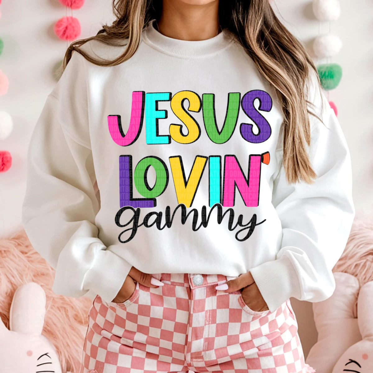 Jesus lovin gammy (SDD) 96089 DTF transfer