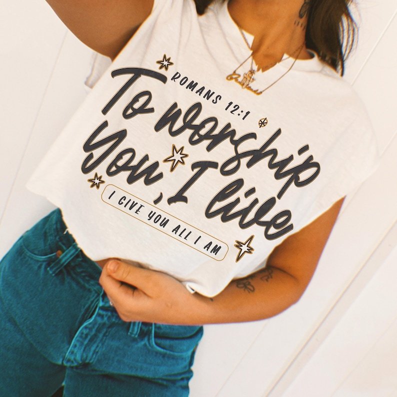 To worship you, I live Sunday Special DTF transfer