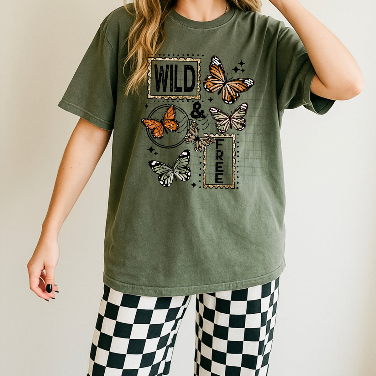 Wild and Free Butterflies (CSC) DTF Transfer