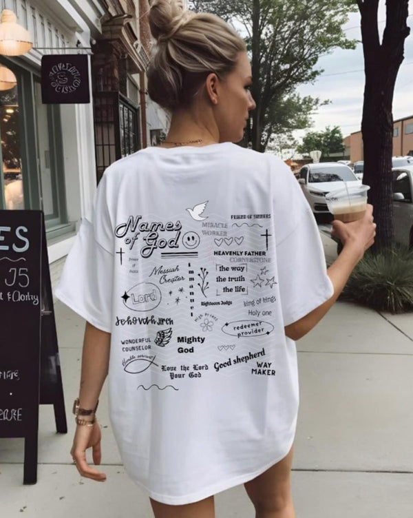 Names of god BLACK 106747 DTF transfer