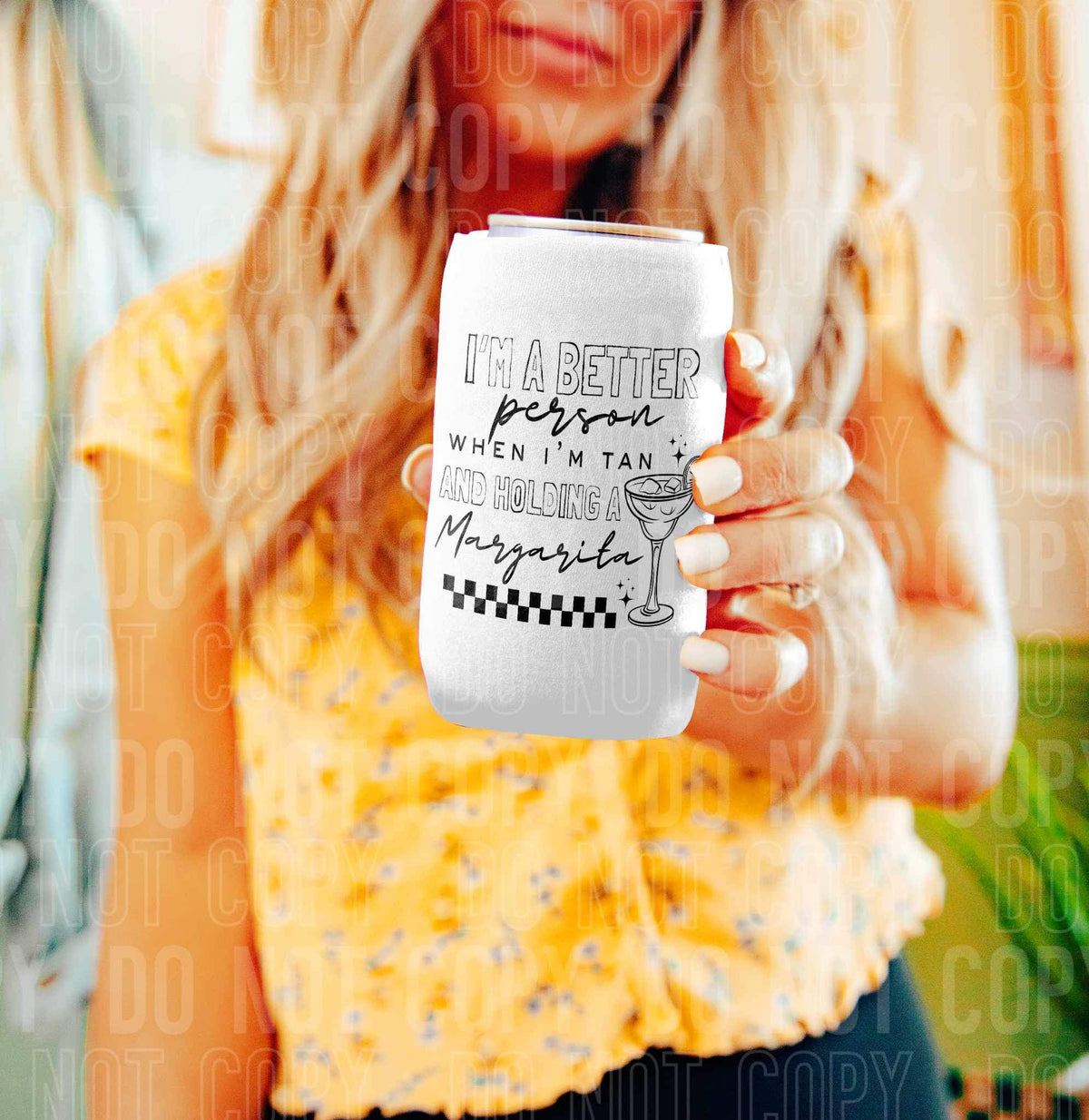 I’m a better person when I’m tan and holding a margarita(SBB) 34395 DTF Transfer
