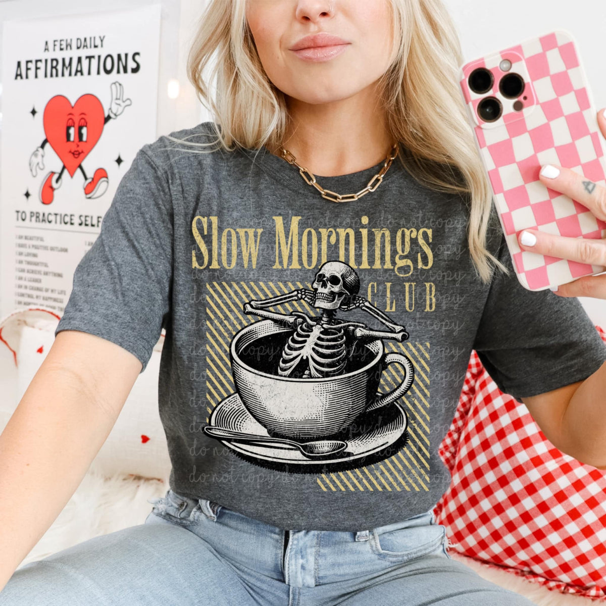 Slow mornings club (MMD) 85233 DTF transfer