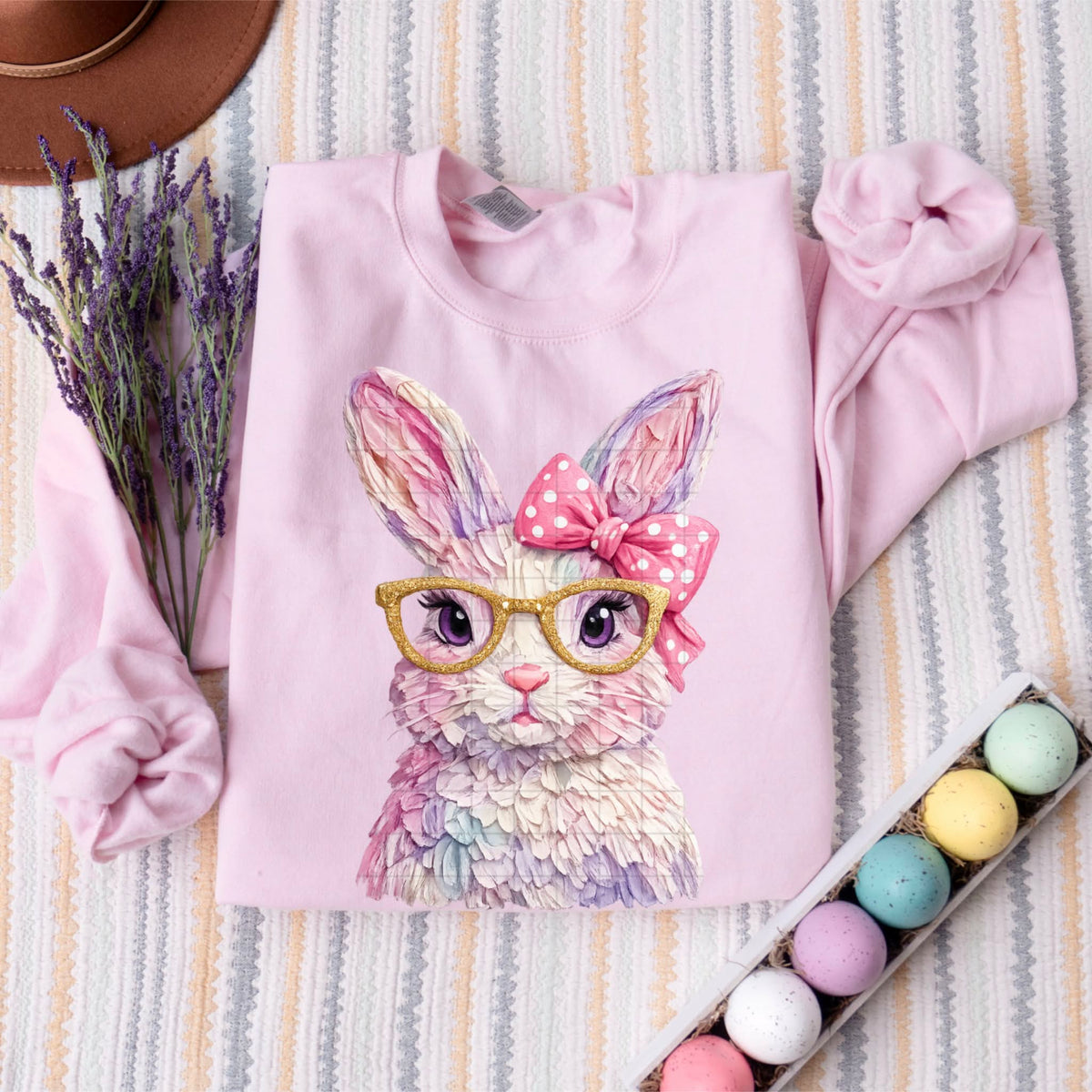 Faux painted bunny girl (SDD) DTF Transfer