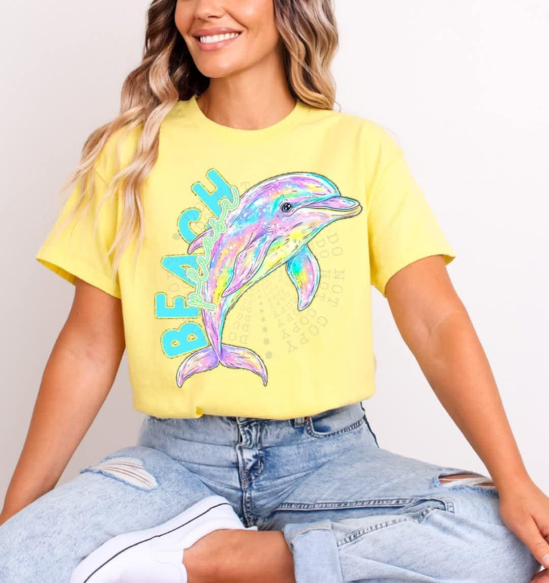 Beach dolphin (C’s) 98884 DTF transfer