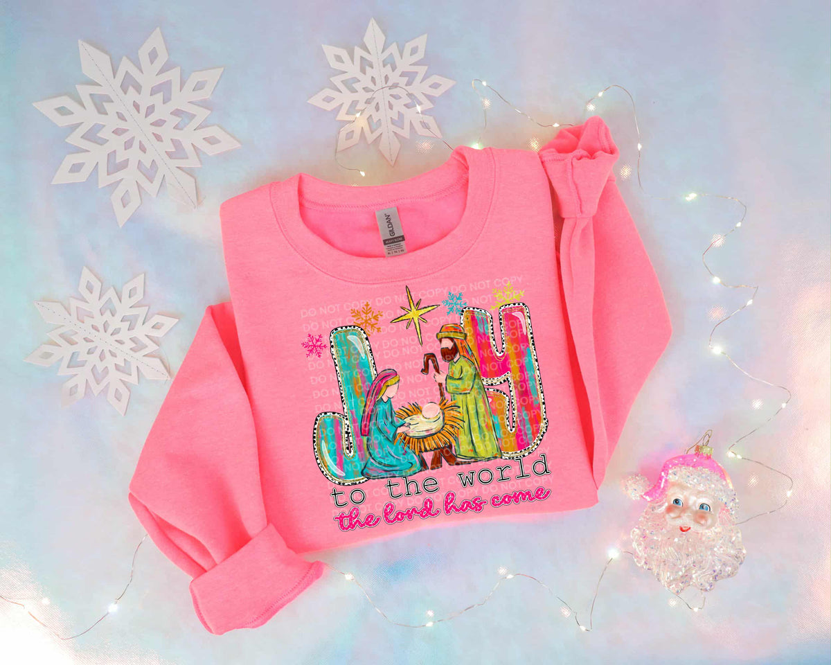 Joy to the world brushstroke (SCG) DTF Transfer