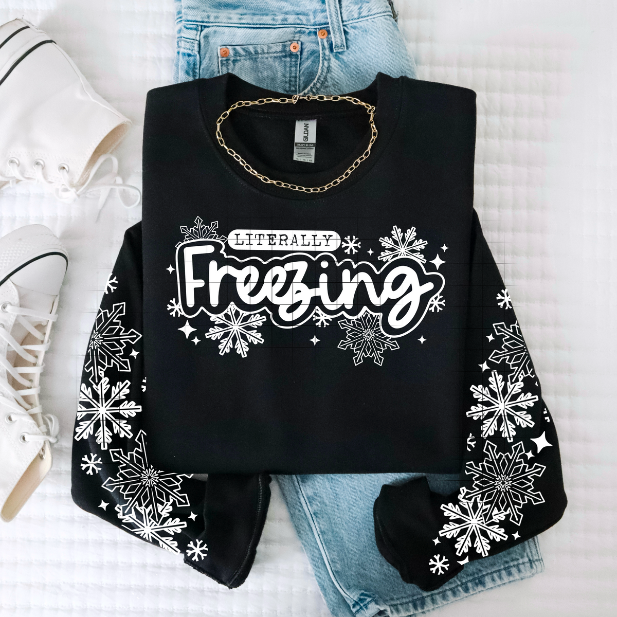 Literally Freezing WHITE (front only) (CSC) DTF Transfer