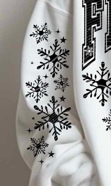 Freezing cold BLACK sleeve (AG) 73484 DTF transfer
