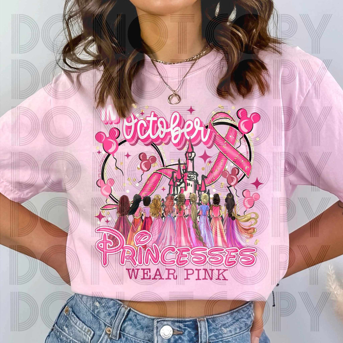 In October princesses wear pink (LYTTLE) DTF transfer