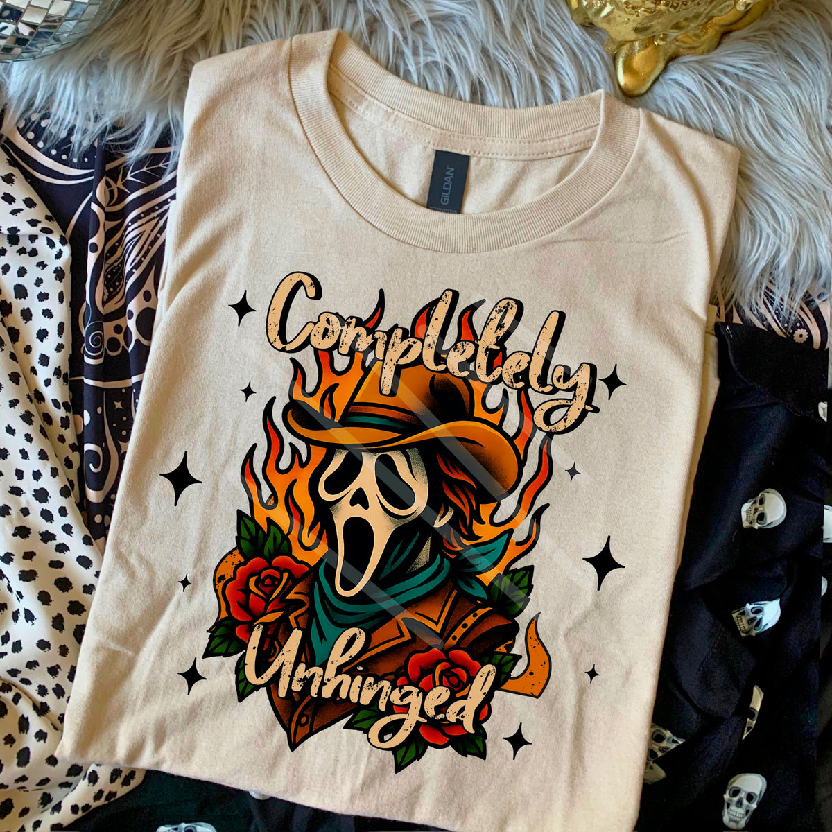 Completely Unhinged GF cowboy 110787 DTF transfer