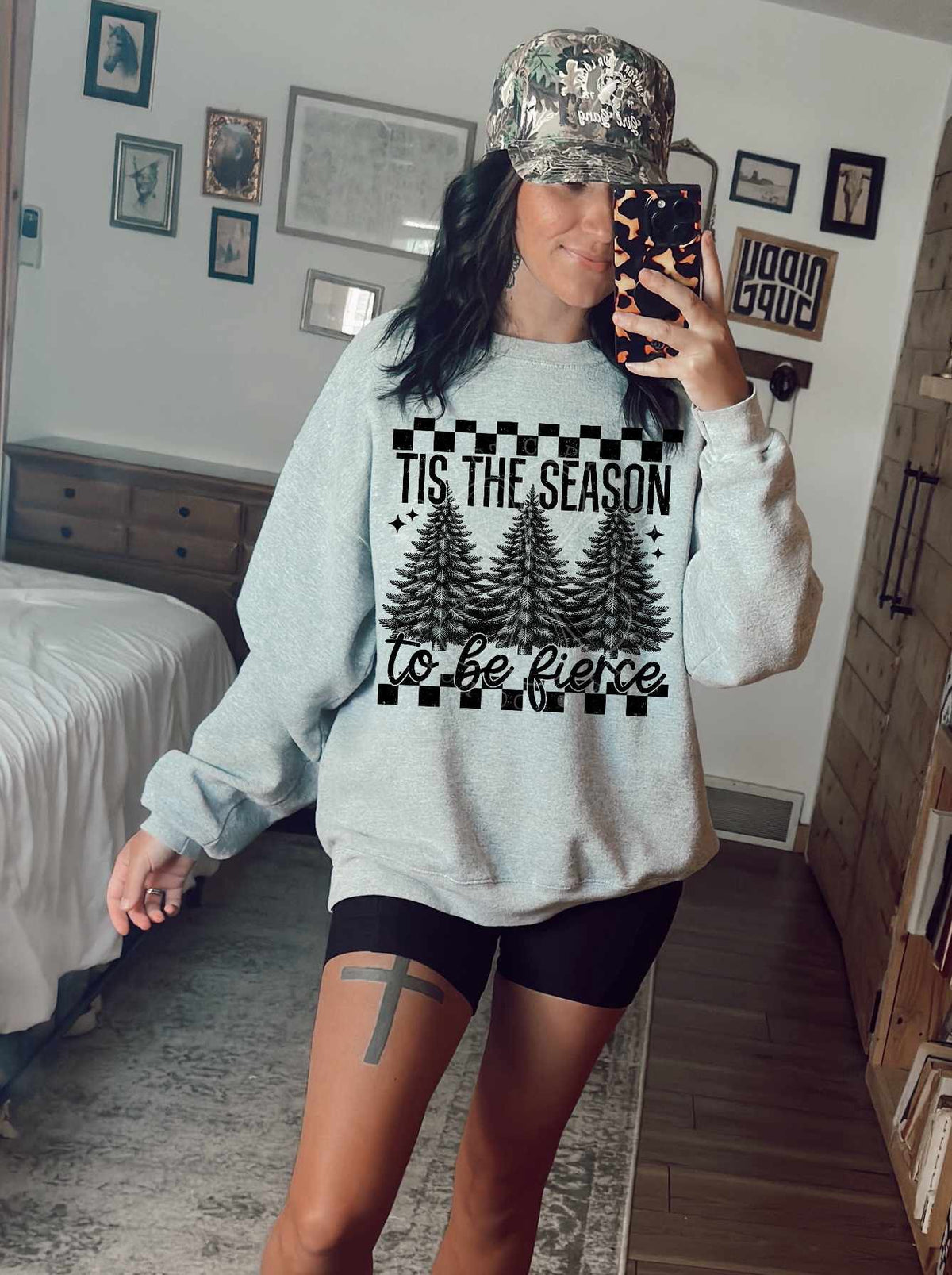 Tis the season to be fierce BLACK 64394 DTF transfer