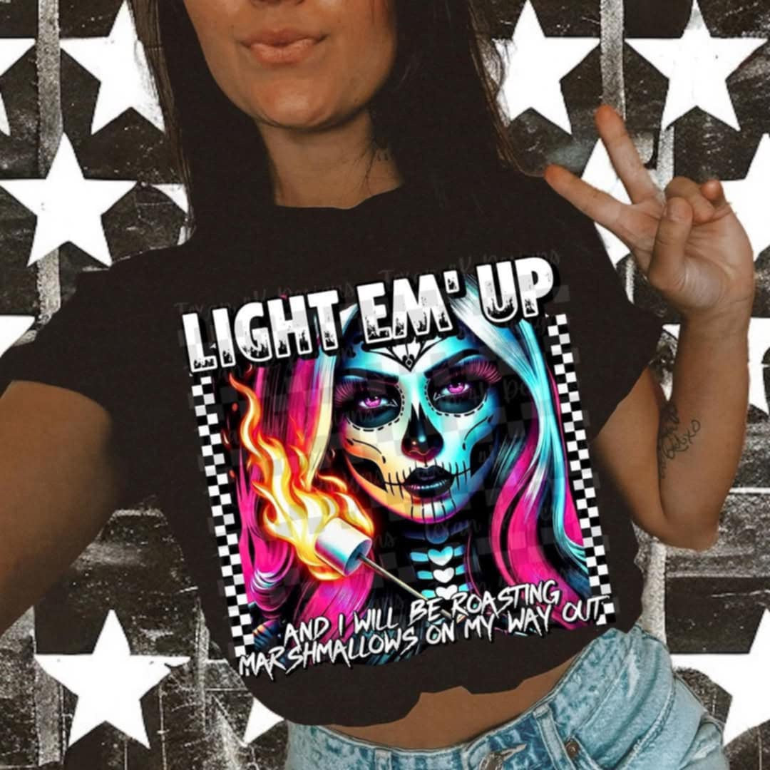 Light em up (Texans) 106352 DTF transfer