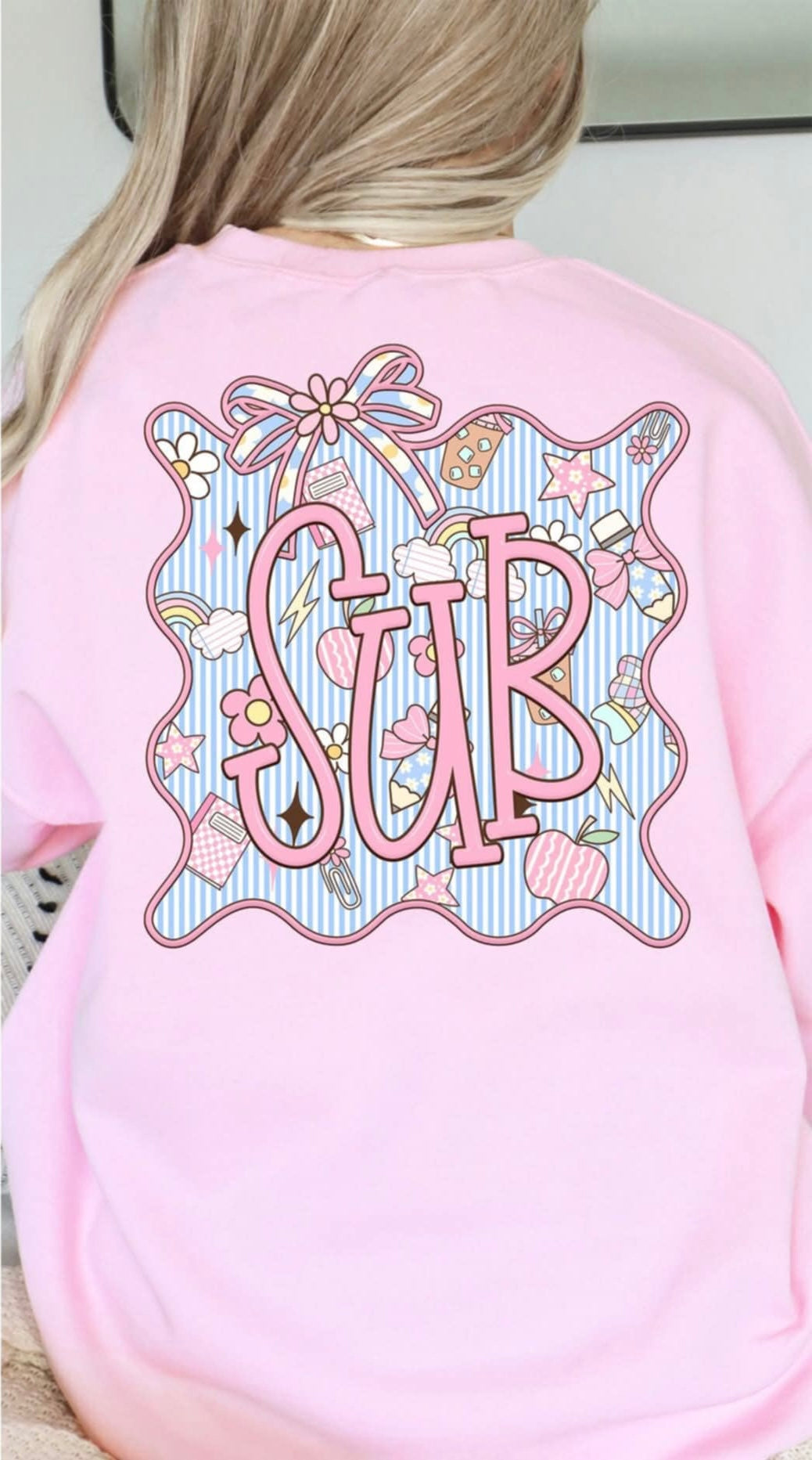 Sub seersucker frame (S&G) 107398 DTF transfer