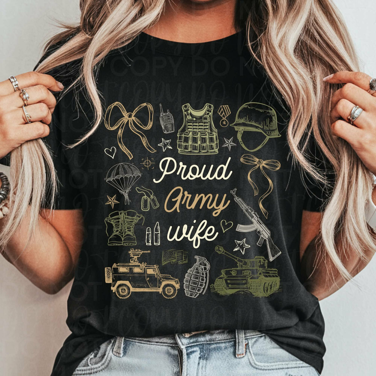 Proud army officer wife Tuesday Deal DTF