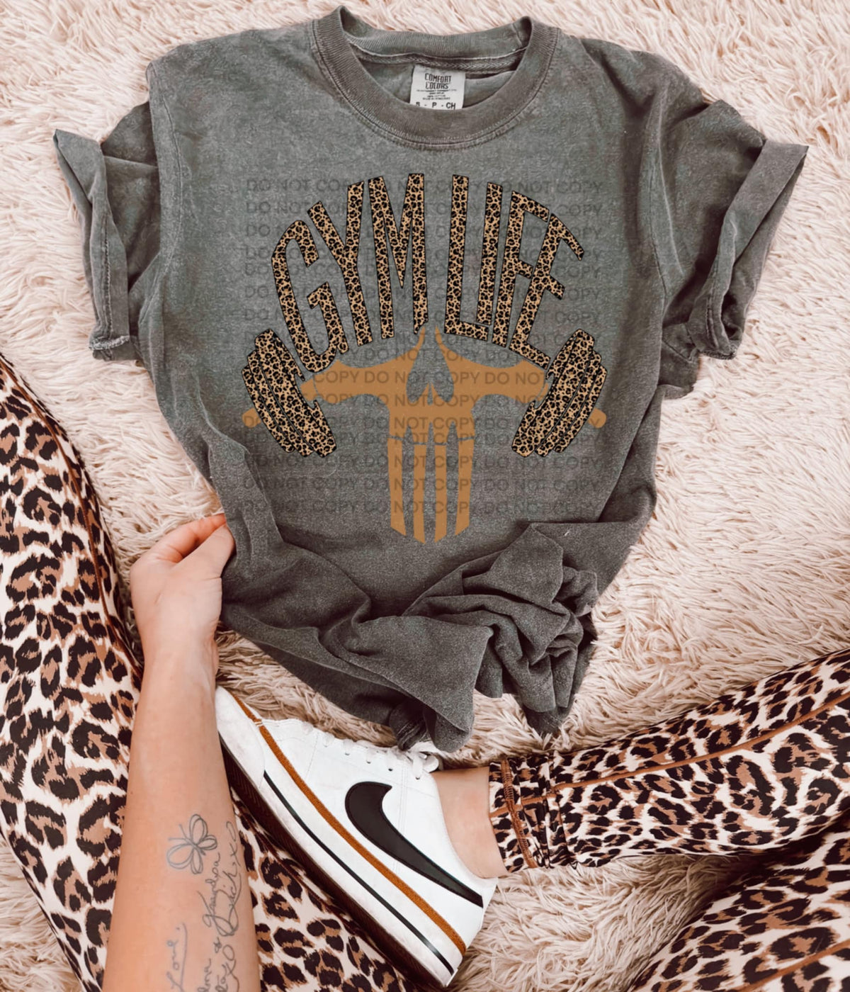 Gym Life tan (SCG) 96273 DTF transfer