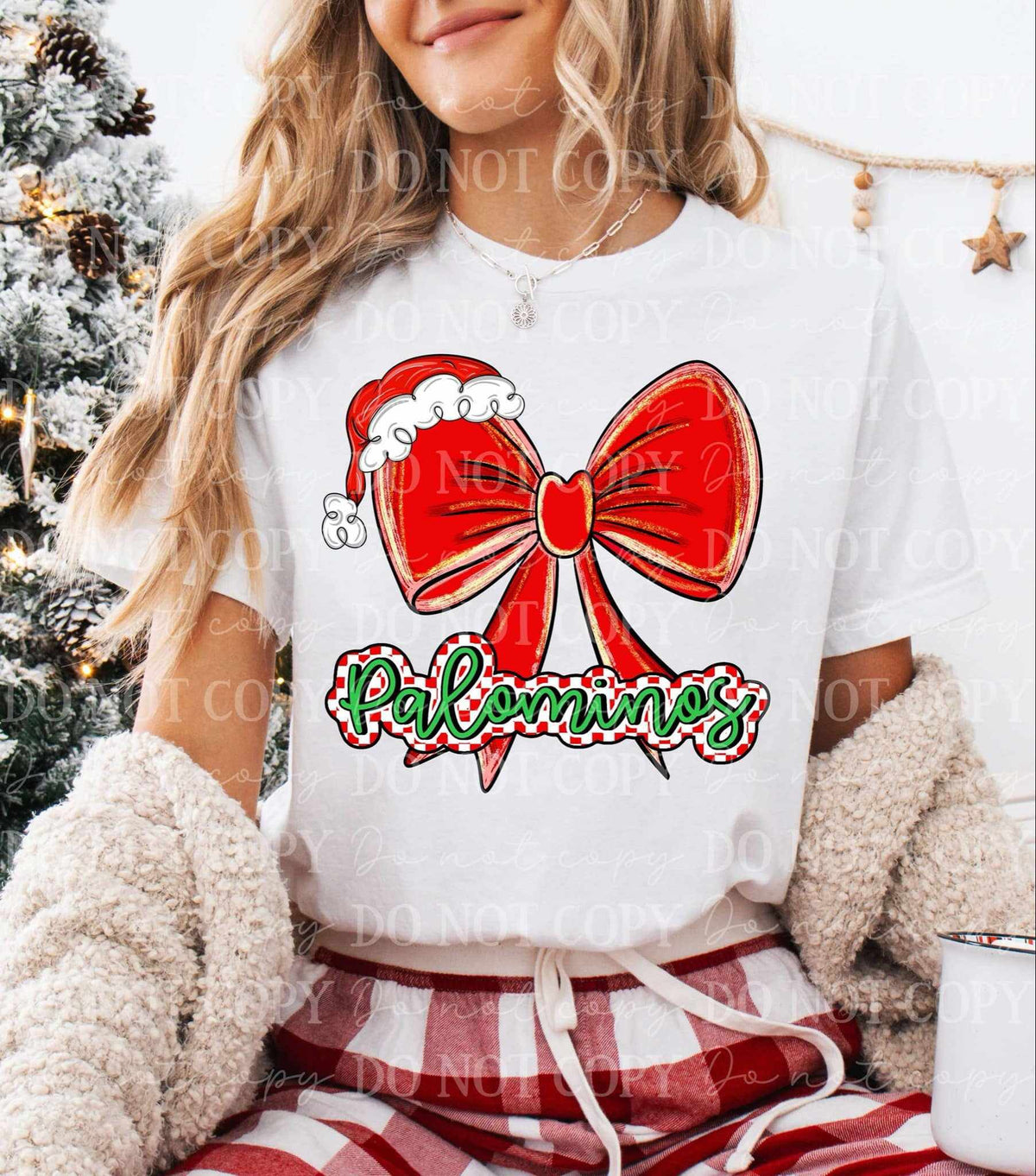 Palominos Christmas bow (C’s) 65935 DTF transfer