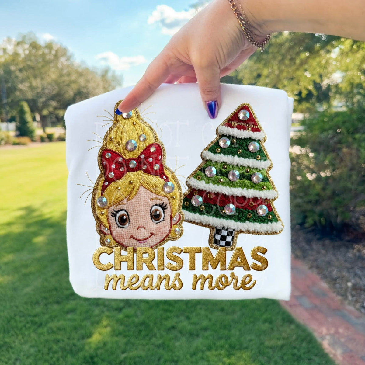 Christmas Means More (c’s) DTF transfer