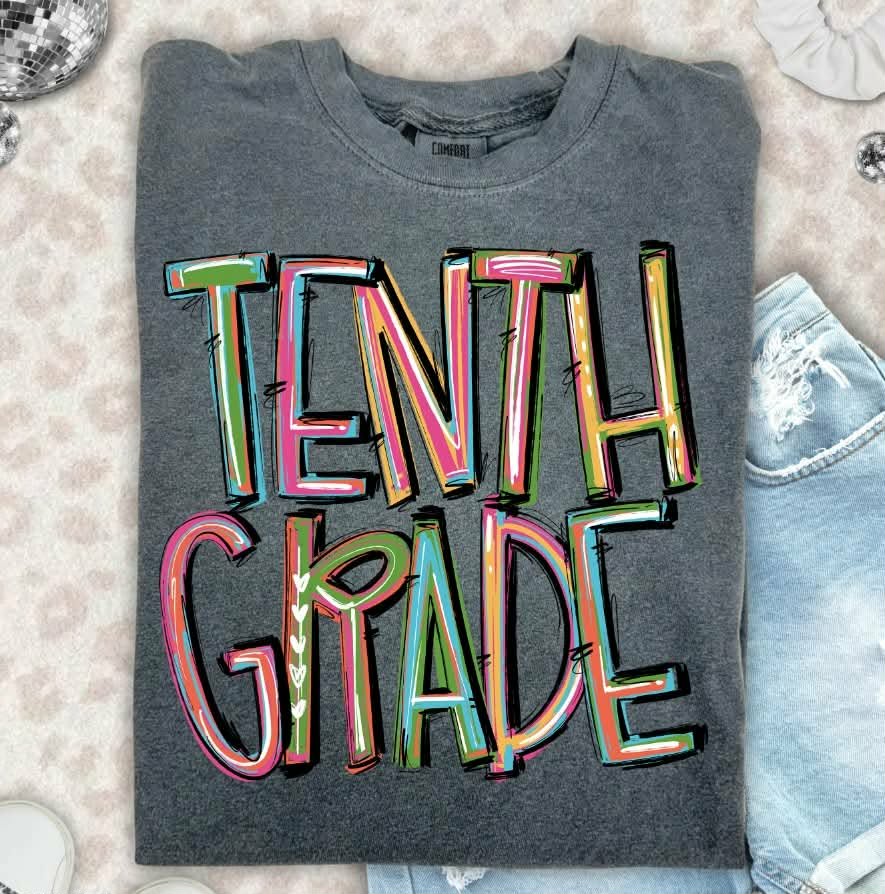 Tenth grade pixie words (S&G) DTF Transfer