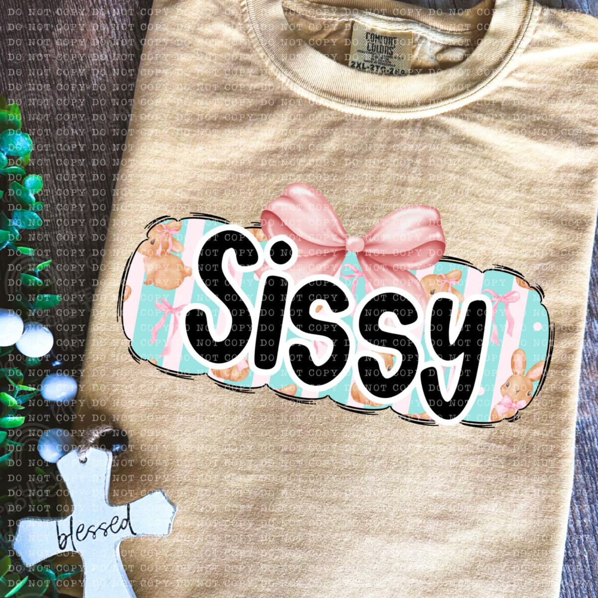 Sissy bunny background (ECHT) 85655 DTF transfer