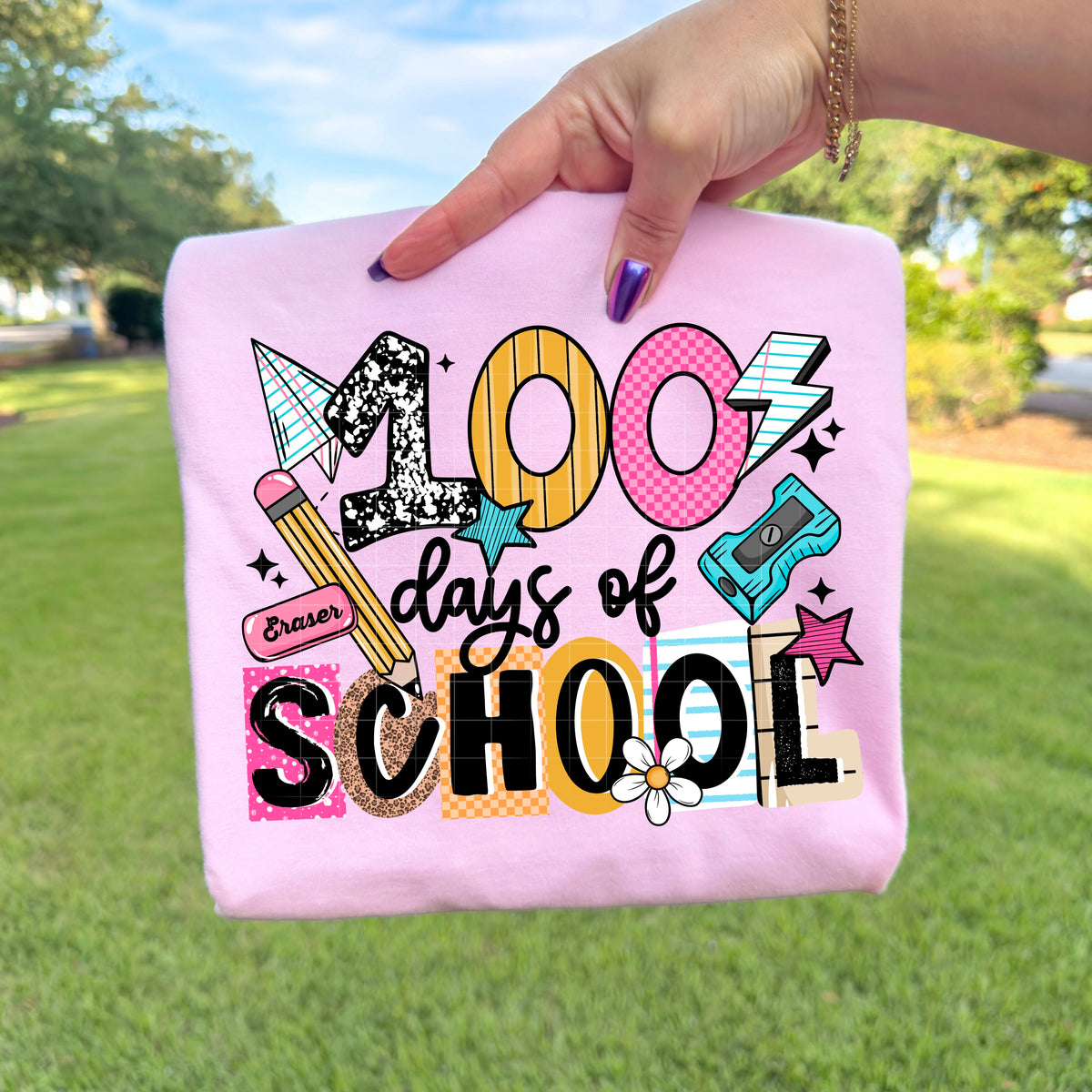 100 days of school (girl) (CSC) DTF transfer
