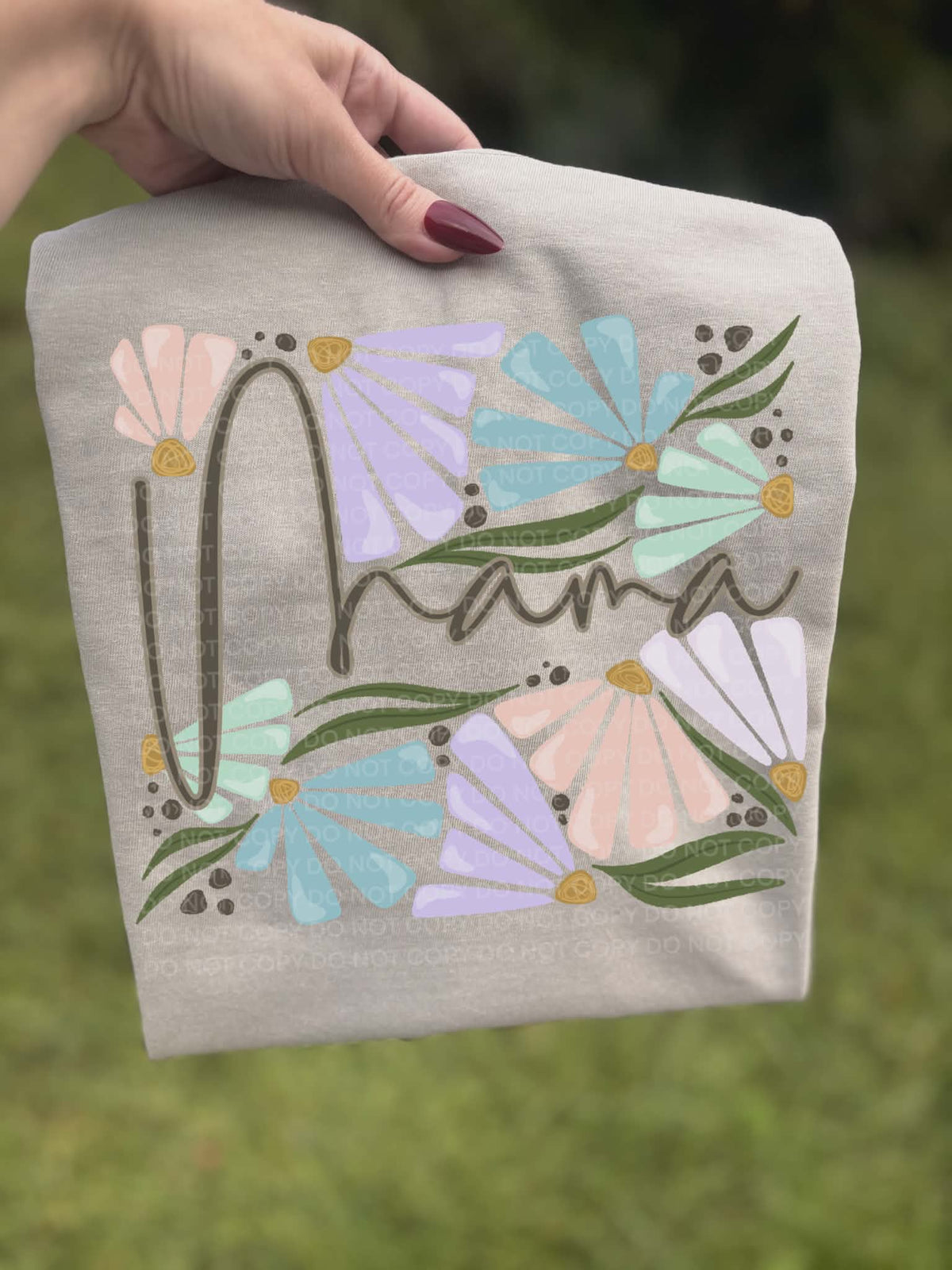 Mama cursive florals (SCG) DTF Transfer