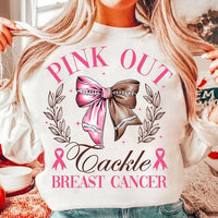 Pink out tackle breast cancer 58255 DTF transfer