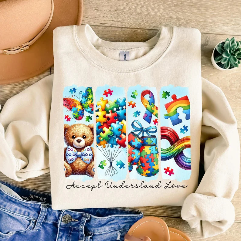 Accept understand love 94764 DTF transfer